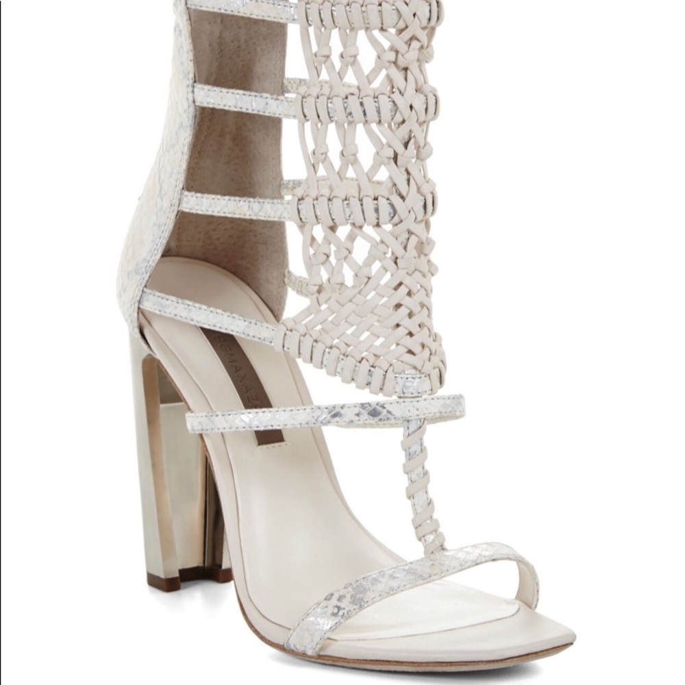 Bcbg PostHigh-heel Macrame Day Sandal